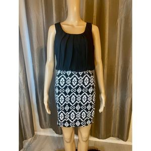 NWOT black and white dress